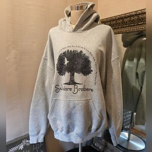 TVD-THE VAMPIRE DIARIES- Salvatore Brothers Gray Hooded Sweatshirt. Sz XL.